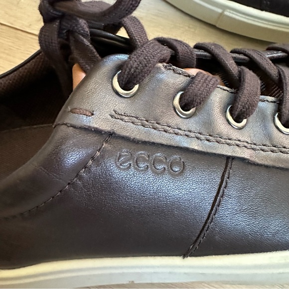 Men’s ECCO brown leather casual shoes - Picture 7 of 7